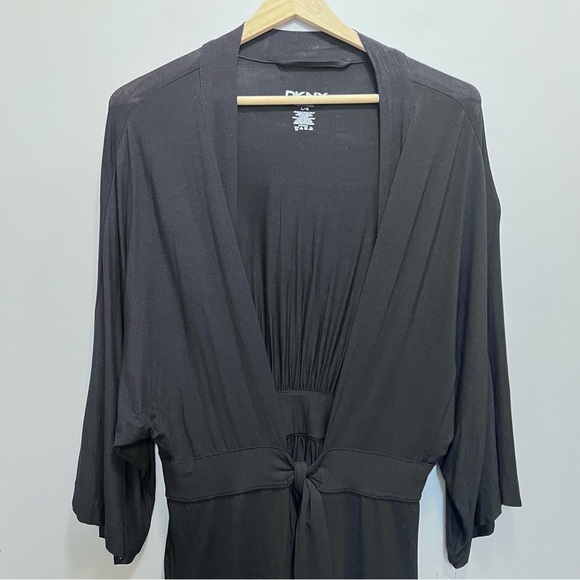 DKNY Black Lightweight Cardigan Size Large - Picture 4 of 6